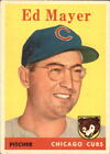 1958 Topps Baseball Card #461 Ed Mayer RC - EX-MT