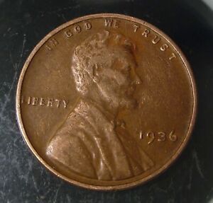 1936 P - Lincoln Wheat Penny - G/VG