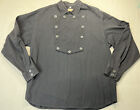 Wah Maker Frontier Clothing Mens Old Western Shirt Cotton Bib Black  XL
