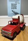 Tonka Toys Cement Mixer Truck Vintage Red Pressed Steel 16” Long NICE! Look!