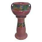 Roseville Baneda Pink 1932 Vintage Art Pottery Ceramic Jardiniere Pedestal 626-9