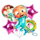 CoComelon 5 Piece Baby Balloon Kids Birthday Party Decorations Supplies (Pink)