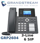 Grandstream GRP2604 3-Line 6 SIP Office Phone 10 Busy Field Light + Power Supply