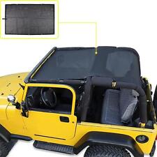 Mesh Bikini Top Roof Cover Soft Sunshade for Jeep Wrangler TJ 97-2006 YJ 87-99 (For: More than one vehicle)