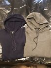 Lot of Two NWOT Jockey Sport Pullover Hoodies Pockets/Drawstrings/Stretch Large