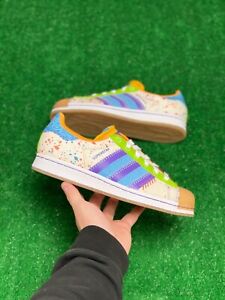 Adidas Superstar S.E.E.D. Womens Casual Shoes Paint Splatter GX2235 NEW Multi Sz