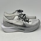 Nike ZoomX VaporFly 3 Sneakers Mens 8.5 White Particle Gray Shoes DV4129-100