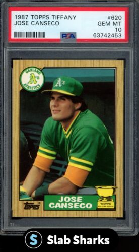 1987 TOPPS TIFFANY JOSE CANSECO #620 ALL-STAR ROOKIE RC PSA 10