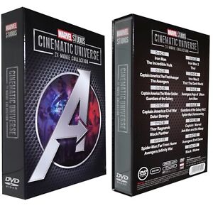 ALL 24 MARVEL CINEMATIC UNIVERSE MOVIE COLLECTION ( 13-Disc DVD Region 1 )