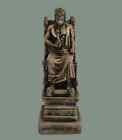 Zeus Ancient Greek King God sculpture throne statue Bronze effect quality artifa