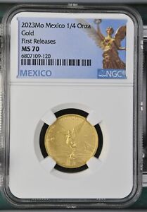 2023 Mexico 1/4 oz Gold Libertad - NGC MS70 1st Release