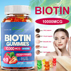 Biotin Gummies 10,000 mcg - Hair Health Supplements, Promote Hair Growth, Unisex