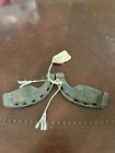Pair of Vintage Authentic Horse Shoes Small Pony Ox Metal Parade Shoes Set