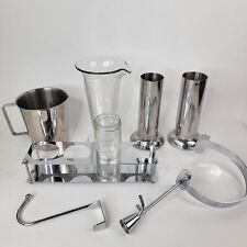 Vintage Vollrath Stainless Steel Vases Medical Instruments, Pyrex glass