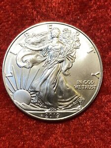 2019 American .999 Silver Eagles 1 oz GEM BU Coin