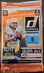 2021 Panini Donruss NFL Football Trading Cards (5 Per Pack)