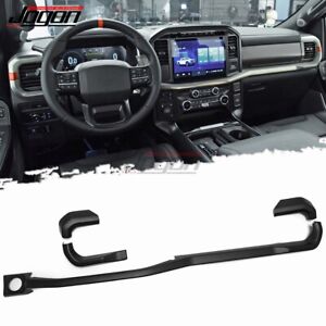 Matte Carbon Console Center Dash Strips For Ford F-150 F150 Raptor Limited 2021+ (For: 2021 Ford F-150)