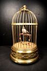 French Singing Bird in Cage Clockwork Automaton