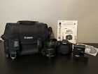 Canon EOS Rebel T5 18.0MP DSLR Camera W/ 18-55mm Lens + Charger & Carrying Bag