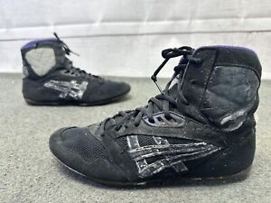 1992 Vtg Asics Lyteflex Wrestling Shoes Size 8.5 Purple Black White Rare JN31