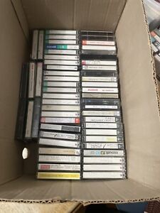 Lot of 10 Mixed Random Used Cassette Tapes Sold as Blanks Normal Bias Type 1