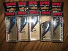 RAPALA RIPPIN RAP 05's=LOT OF 5 CHROME BLUE COLORED FISHING LURES