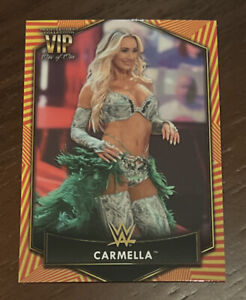 2021 Topps WWE Transcendent CARMELLA Orange Red VIP PARTY  1/1 ONE OF ONE