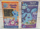 New ListingVintage Blues Clues VHS Lot Of 2 Classic Clues Play Along With Blue Arts Crafts