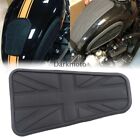 Black Fuel Gas Tank Knee Center Pads Protector Union Jack Decal For Triumph T100 (For: Triumph Thruxton 900)