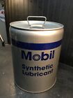 Mobil Oil 2010 Metal 5 Gallon Oil Can Synthetic Oil Gas Advertising Sign