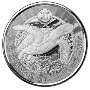 Cayman Islands $1 2023 Loggerhead Turtle 1 Oz Silver 999 Proof Like