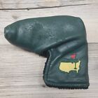 New ListingMasters Golf Leather Blade Putter Cover Green Embroidered