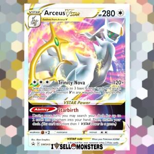 Pokémon TCG Arceus VSTAR Sword & Shield ALT BLACK STAR PROMO SWSH307 ULTRA NM