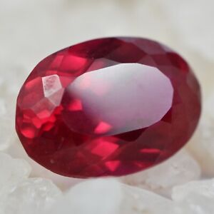 CERTIFIED 8.63 Ct Natural Ruby Oval Cut Bloody Red Loose Gemstone Earring Size