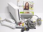 Nintendo Wii White Console RVL-001 Bundle Set 2 Games Controller Jillian Fit