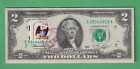 1976 Two Dollar Bill First Day of Issue Stamped Sun Prairie WI April 13