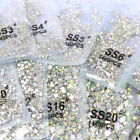 1440pcs Crystal AB Rhinestones FlatBack Glitter Diamond Gems 3D Nail Art Decor