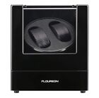 Watch Winder for 2 Watches Watch Display Case Watch Box Rectangle Mute Automatic