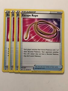 Pokemon Card Battle Styles 4x Playset Escape Rope 125/163 NM