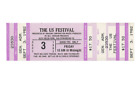 1982 US Festival Full Unused Concert Ticket Authentic Ramones Taking Heads