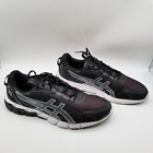 Asics Mens Gel Quantum 90 1201A064 Brown Black Lace Up Running Shoes Size 12