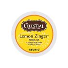 Celestial Seasonings Lemon Zinger Herbal Tea, Single-Serve Keurig K-Cup Pods, 72