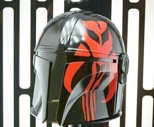 The Series Black Steel Boba Fett Medieval replica Mandalorian Helmet Star Wars