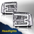 Clear Corner Headlights LED DRL Fit For 05-07 Ford F250 F350 Super Duty LH+RH (For: 2005 F-350 Super Duty)