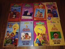 Sesame Street Vintage Song Video VHS Tapes Mixed Lot of 8 range 1986-96