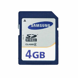 Samsung Blue 4G SDHC Memory Card 4GB Class 4 32 x24 x2.1mm Secure Digital SD New