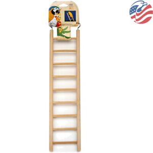 Sturdy Handcrafted Wooden Bird Ladder | 9 Steps | Easy to Install | 15.25