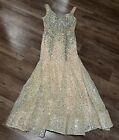 Blush Prom Sequin Mermaid Formal Dress-Size 8 (9925R)