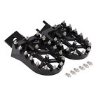Foot Pegs Pedals Footrests CNC For PW50 1981-2023 PW80 1983-2006 Dirt Bike Black