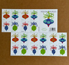 Holiday Bauble Booklet of 20 Postage Stamps self-stick Holiday Celebration (MNH)